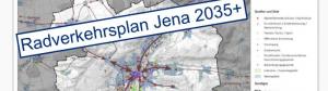 Screenshot von Karte Bearbeitung Radverkehrsplan Jena 2035+