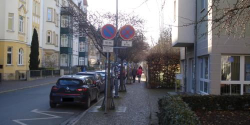Bild vom Bewohnerparken im Damenviertel in Jena