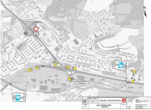 Umleitungsplan Erlanger Allee