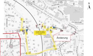 Kartenansicht Umleitung Forstwegbrücke