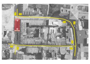 Umleitungsplan Fuß-/Radverkehr Saalstraße